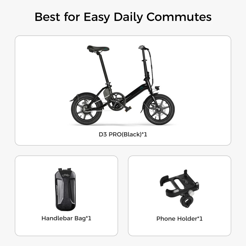 Fiido D3 Pro Mini Electric Bike - Image 13